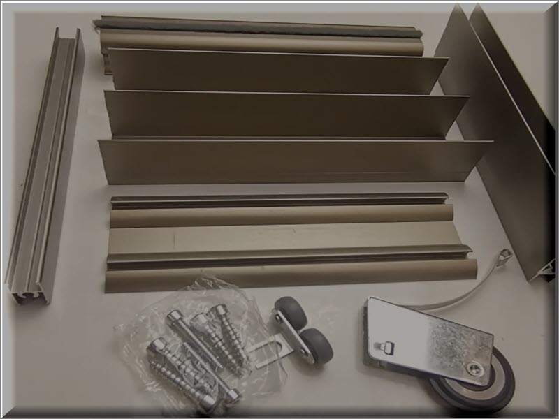 قطاعات ألمنيوم خاصة بصناعة ضلف الخزائن