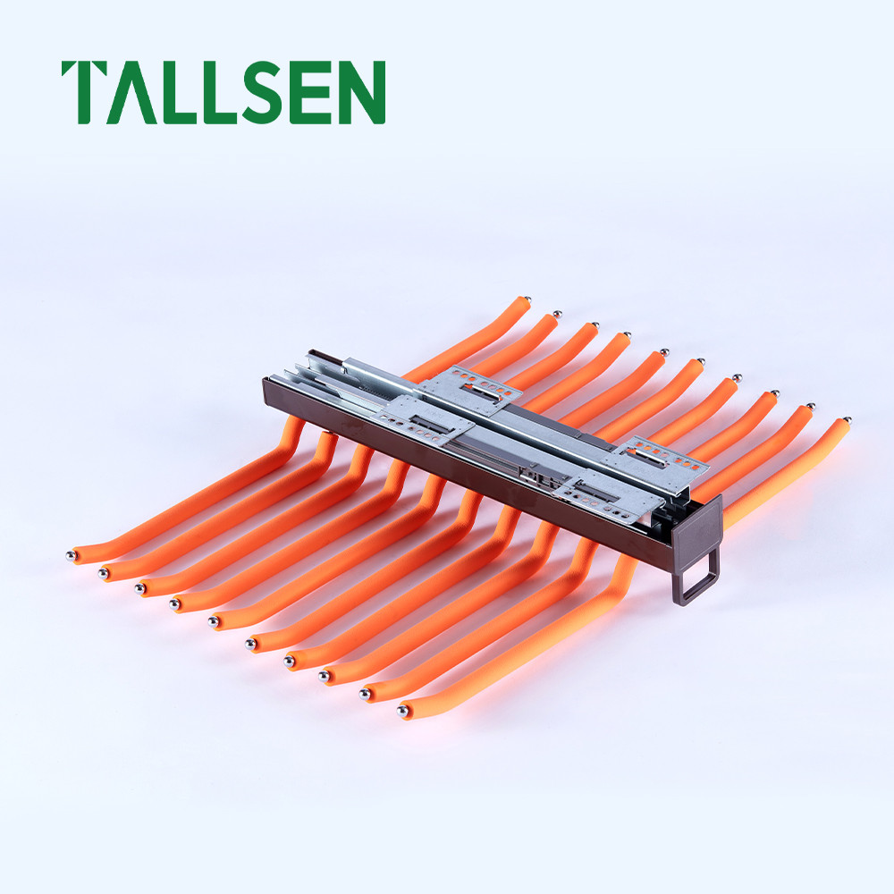 Top-mounted trouser rack two sides