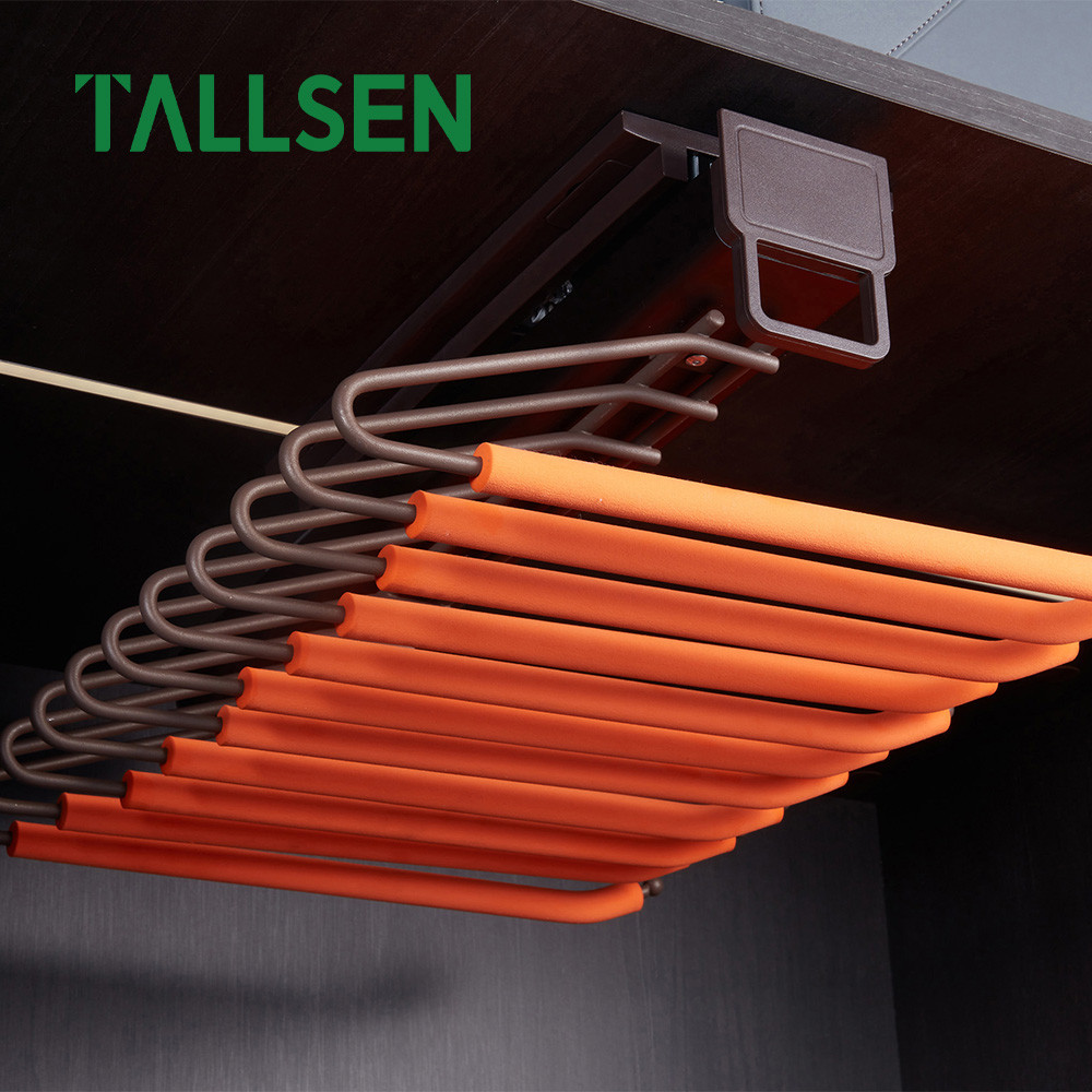 Top-mounted trouser rack